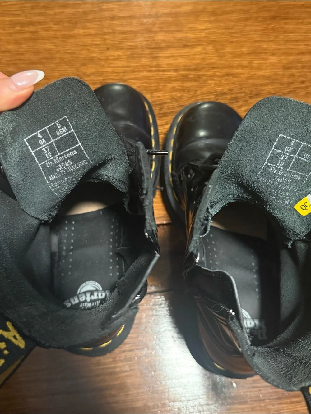 Dr. Martens Black Leather Lace-Up Combat Boots